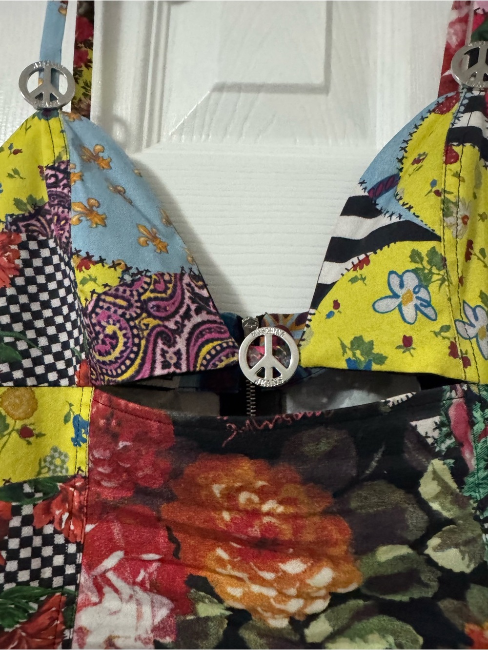Moschino Multicolor Patchwork Mini Dress - Picture 3 of 8